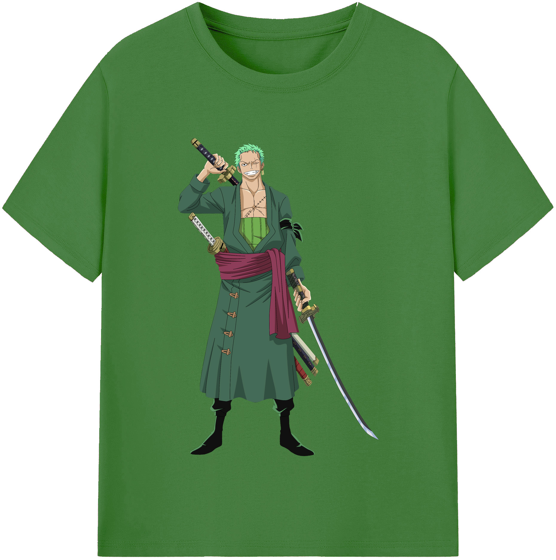 ワンピース ロロノア・ゾロ ONE PIECE Roronoa Zoro レディースカジュアルプリントTシャツ（綿100％）
